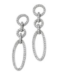 Ann Harrington Jewelry 14k White Gold 5/8 Ct Tw Diamond Earrings
