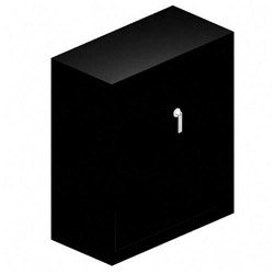 TNN4218BK - Storage Cabinets, Reinforced Doors, 36x18x42, Black