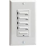 Leviton White 500-Watt Decora 4 Preset Hour Electronic Timer - Incandescent Only