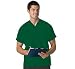 Cotton Nursing Uniforms | White Swan Nursing Uniforms - White Swan Unisex Scrub Top; Color = Hunter Green; Size Small