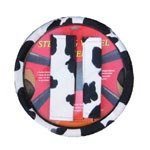 Animal Print Steering Wheel Cover and Shoulder Pad - Cow