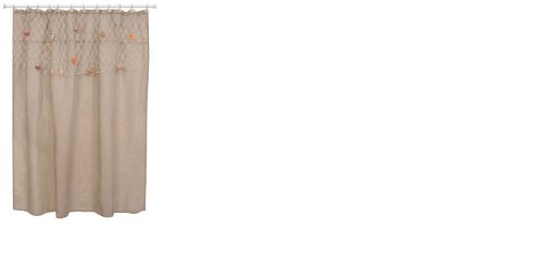 Beachcomber Shower Curtain SEA Shells NET Shore Bathroom Decor