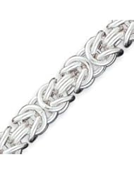 Sterling Silver Fancy Link Bracelet - 8 Inch