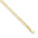 14k Solid Double Link Charm Bracelet - 7 Inch