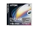 Electronics : TDK PrintOn Photo Quality - DVD+R - 4.7 GB 8x - ink jet printable surface - jewel case - storage media