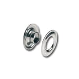 Tandy Leather #0 Grommets Nickel Plated Brass 1/4" 100 Pack 11291-12