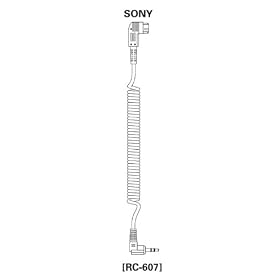 RC-607 Sony Minolta Remote Terminal to Miniphone (3.5mm 1 8) Coiled Cable by SMDV