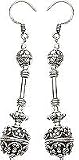 Gift of Love - Earrings In Sterling Silver 2.5 " (ers188)