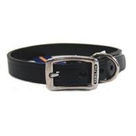 Hamilton 1/2" x 14" Creased Black Leather Dog Collar