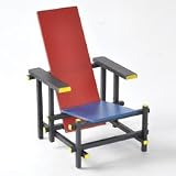 Dollhouse Miniature Red and Blue Chair