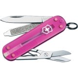 Victorinox Swiss Army Classic SD Pocket Knife, Translucent Pink