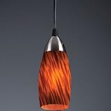ELK Lighting Nickel / Espresso Milan Pendants/Hanging Mini-Pendants