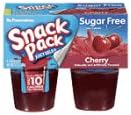 Snack Pack Sugar Free Gelatin Cherry Pudding, 13 Ounce -- 12 per case.