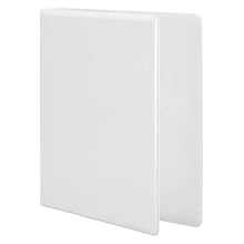 Wilson Jones 385 Line Heavy Duty Locking D-Ring View Binder 2-Inch Capacity, 8.5" x 11" Sheet Size, White (W385-44W)