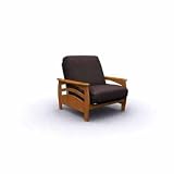 Elite Products Montego Junior Twin Oak Futon Chair Frame