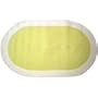 Tadpoles Classics Gingham Yellow - Chenille rug solid w/ ivory border