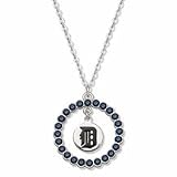 Detroit Tigers Spirit Crystal Logo Wreath Necklace