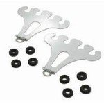 read full review 4 Hole Chromed Spark Plug Wire Loom with Wire Insulator Grommets - SET of 2 Brackets/Holders Per Package for 8 Cyl and Under