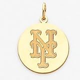 14K New York Mets Sm Satin Ny Disc Charm