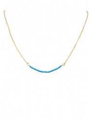 Charlene K Mini Multiple Gemstone Necklace - Turqoise