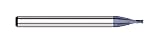 0.030 DIA. Micro Carbide End Mill , 4 Flute, Stub, ALTiN