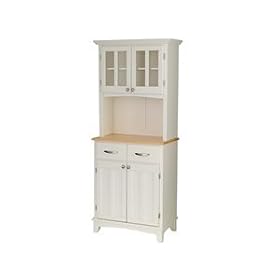 Buffet and Hutch - White/ Natural by Home Styles