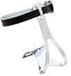TOE CLIPS SUNLITE ROAD STEEL w/LEATHER STRAP CP LG