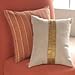Nate Berkus Linen Sequined and Stripe Block Print Decorative Pillow Set