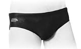 Solid Black Men's Brief Swimsuit (Size 28)