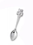Personalized Silver Plated Baby Teddy Bear Spoon with Free Engraving with Free Engraving & Shipping