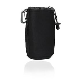 Click here to buy Cosmos Black Medium DSLR camera Drawstring Soft Neoprene Lens Pouch Bag Cover for Sony Canon Nikon... by Cosmos.