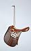 Western Brown English Style Saddle with Silver Stirrups Christmas Ornament 4"