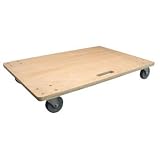 木製平台車（ゴム車輪） 60×90 MD-6090R