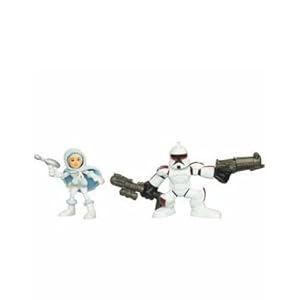 Star Wars 2010 Galactic Heroes 2Pack Clone Trooper Padme