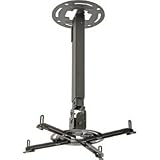 Projector Ceiling/wall Mount 17.2IN-25.2IN Adjustable Extension (Black)