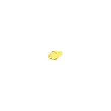 Woodhead 15W47MB Watertite Wet Location Straight Blade Connect for Male Receptacle, 3 Wires, 2 Poles, NEMA 5-15 Configuration, Yellow, 15A Current, 125V Voltage, 3ft Cord Length