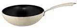 from Prestige Prestige Aluminium Non-stick Wok Stirfry Pans Almond Cream, 26cm Model 10241