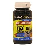 Fish Oil 1000 Mg No Burp Softgel, By Mason Vitamins - 90 Ea