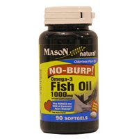 Fish Oil 1000 Mg No Burp Softgel, By Mason Vitamins - 90 Ea by Fish Oil