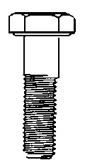 HILLMAN 811604 HEX BOLTS