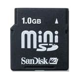 SanDisk Mini SD 1.0GB Memory Card