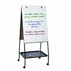 BALT INC. Wheasel easel, height-adjustable, mobile, porcelain steel, 28-3 4wx27dx59-1 2h... by