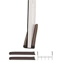 Hampton Direct Twin Draft Guard Window/Door Insulating Device with Over-the-Door Hook, Brown, 2-Pack