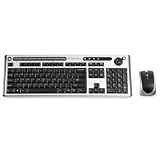 Verbatim Corporation Products – Wireless Keyboard, w/ Mouse, 6-1/4″x18-1/4″x4/5″, BK/SR – Sold as 1 EA – Wireless Slim Keyboard features an integrated volume control wheel to allow easy volume control and 16 hot keys for Media Play, Internet browsing and PC functions. The Media Player functions include stop, play/pause, previous, next, volume mute. Internet browser functions are refresh, stop, back, forward, home, and My Favorites. PC functions include open mail client, hibernate/sleep, search,