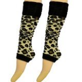 LEOPARD PRINT LEG WARMERS - ONE PAIR