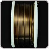 Rhinestone Biz Colored Copper Wire 28 Gauge 40 Yard - Vintage Bronze - 1 Each