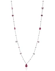 Dana Kellin A Great Layering Piece Made with Contrasting Shades of Pink Necklace