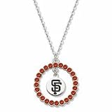 San Francisco Giants Spirit Crystal Logo Wreath Necklace