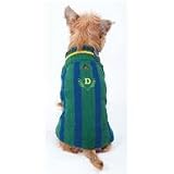 IVY LEAGUE SWEATER, Color: BLUE; Size: MEDIUM (Catalog Category: Dog:FASHION)