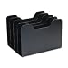 Buddy Products 540-4 Classic vertical organizer, 4 sections, steel, 8wx10-3/4dx7-1/4h, black